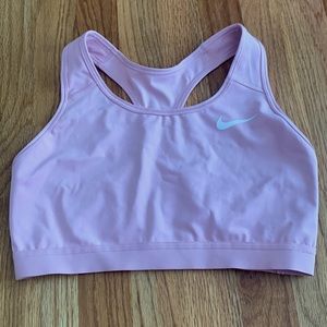 Nike Light Pink Dri Fit Sports Bra Size L